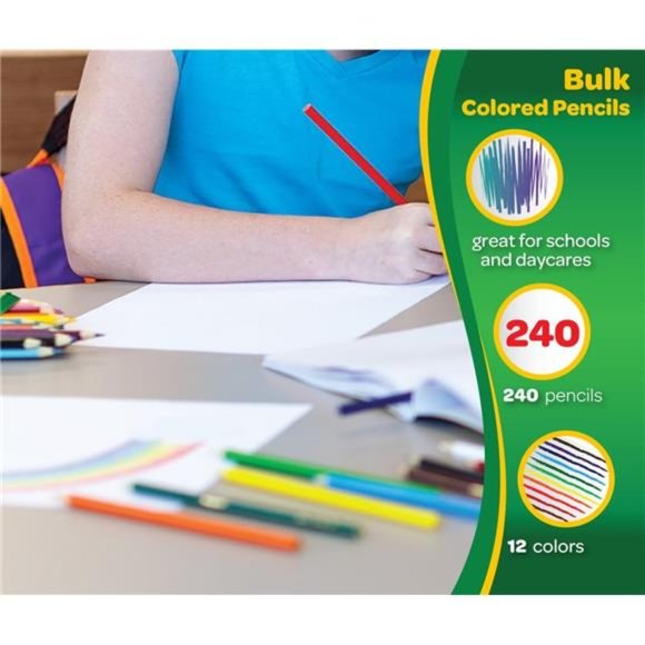 Colored Pencils Classpack (240 Ct), Bulk Classroom Supplies, Colored Pencils - Picture 6 of 8